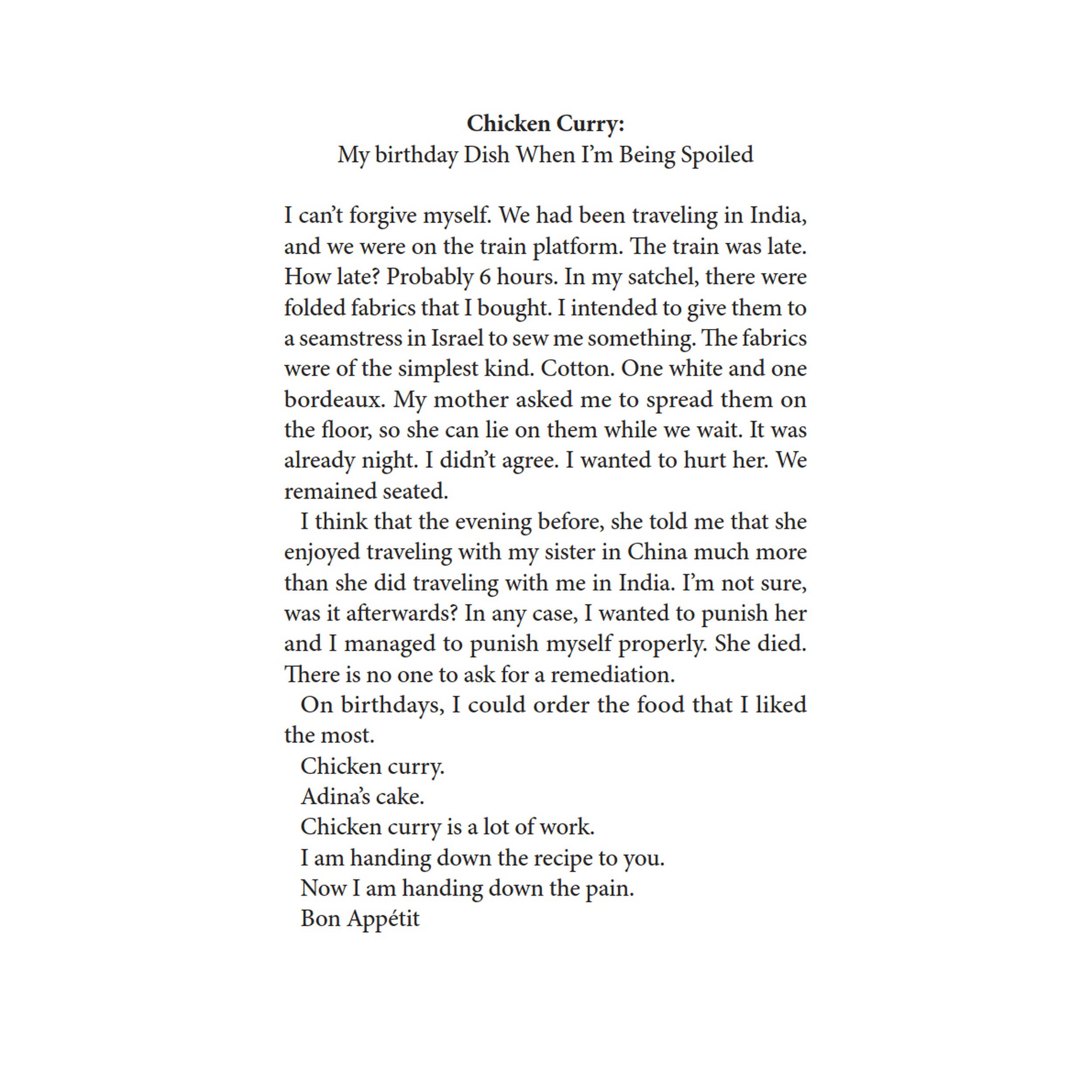 Chicken Curry - Dining with Others recipe book